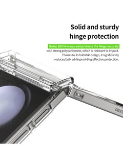 araree araree Nukin 360 M Samsung Galaxy Z Flip 6 Case, Compatible with Magsafe Accessories Transparent Ultra Thin Scratch Resistant Hard PC Cover Designed for Samsung Galaxy Z Flip 6 5G - Clear  - Image 4