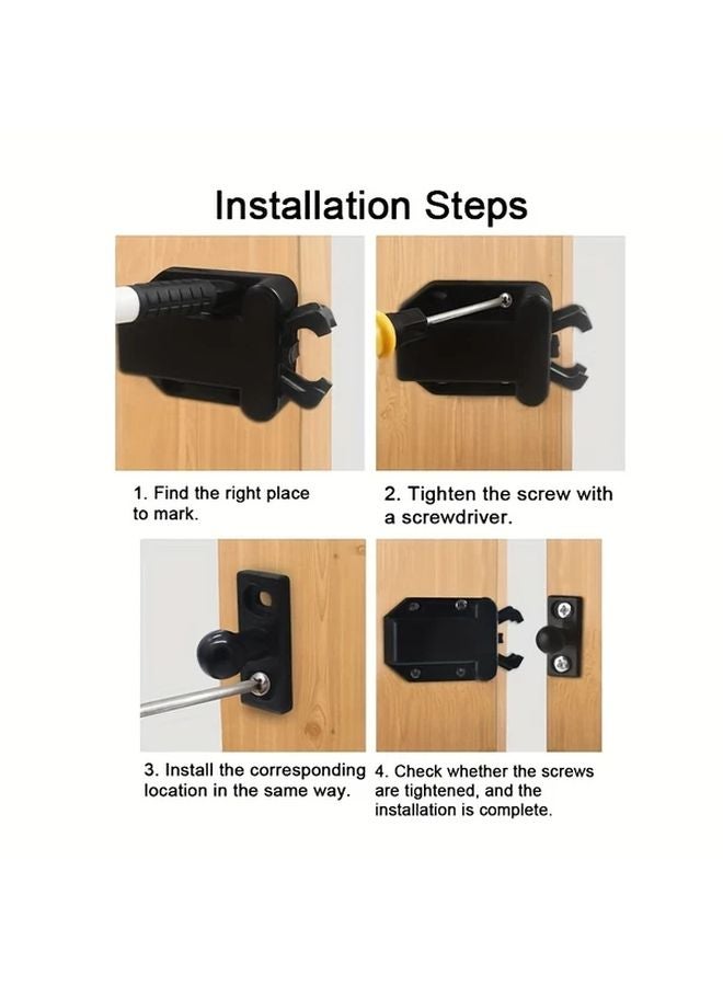 White Push To Open Cabinet Latch Self Locking Device For Drawer Cupboard Door - Image 5