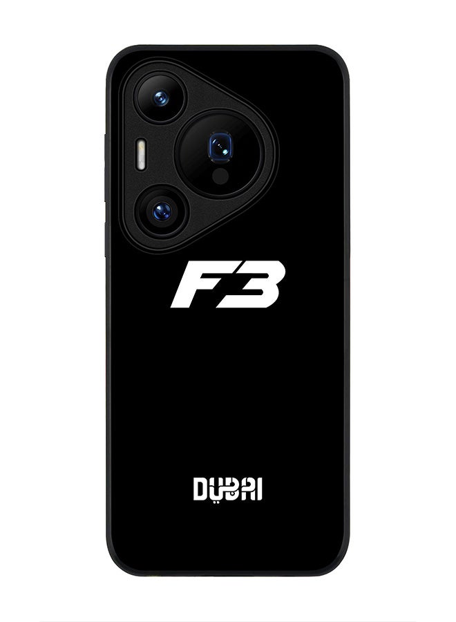 Stylizedd Rugged Black edge case for Huawei Pura 70 Pro / Huawei Pura 70 Pro Plus, Slim fit Soft Case Flexible Anti Drop TPU Gel Thin Cover -  Faz3 Dubai Black - Image 1