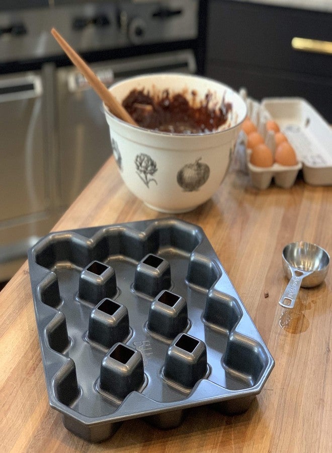 Bakelicious Crispy Corner Non-Stick Brownie Pan, Makes 12 All Edges Brownies - Image 2