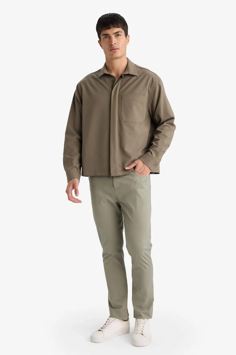 DeFacto Poplin Long Sleeve Shirt