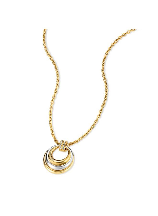 CERRUTI 1881 Gisella Gold Plated Stainless Steel Pendant Necklace for Women - Image 2