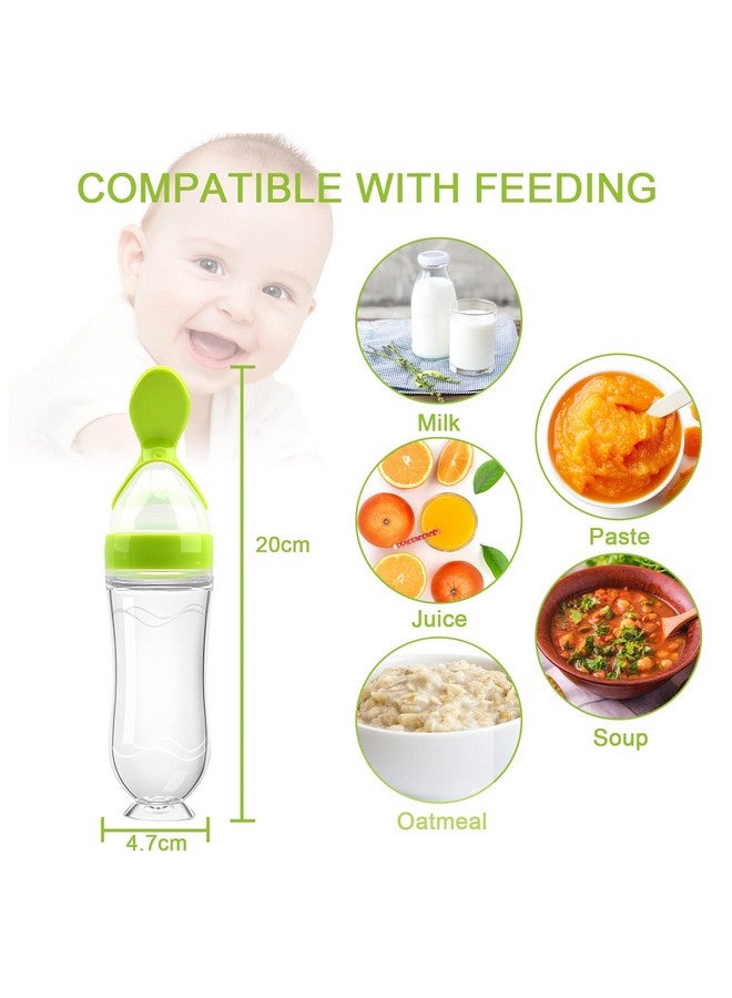 WAJIAYON Food Feeder for Baby, Fruit Feeder Pacifier (3 Pcs) with 6 Different Sized Silicone Pacifiers 1 PCS Silicone Baby Food Dispensing Spoon 90ML with 1 PC Baby Spoons 1 PC Pacifier Clip Baby Feeding Set - Image 2