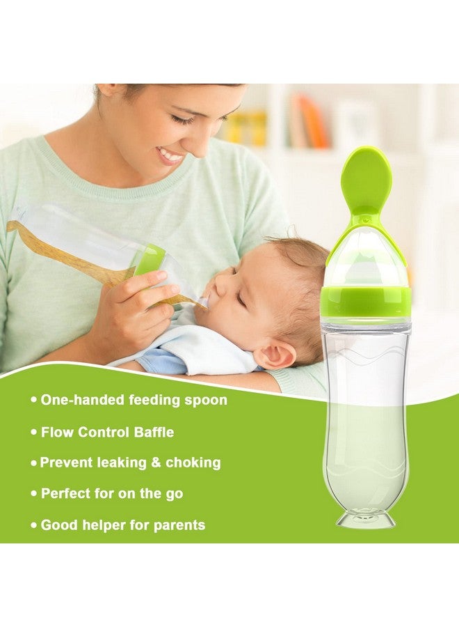 WAJIAYON Food Feeder for Baby, Fruit Feeder Pacifier (3 Pcs) with 6 Different Sized Silicone Pacifiers 1 PCS Silicone Baby Food Dispensing Spoon 90ML with 1 PC Baby Spoons 1 PC Pacifier Clip Baby Feeding Set - Image 3