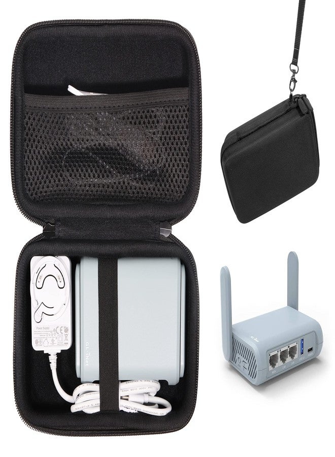 كايس ساك حقيبة CaseSack لجهاز التوجيه المحمول GL.iNet GL-MT3000 (Beryl AX)، وGL-AXT1800، وGL-A1300، وجهاز توجيه واي فاي محمول، ومحول طاقة، كما أنها مناسبة أيضًا لأجهزة GL-AR750S-Ext، وGL-AR750، وGL-MV1000. - Image 1