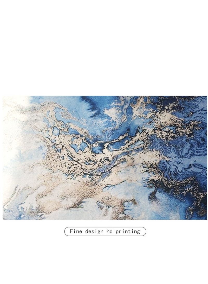 Bluejw Marble Bathroom Rug Set,3 Pieces Bath Mats Set For Bathroom,Vintage Style Non-Slip Washable Cover Floor Rug Decorations For Kitchen Bathroom Bedroom - Image 3