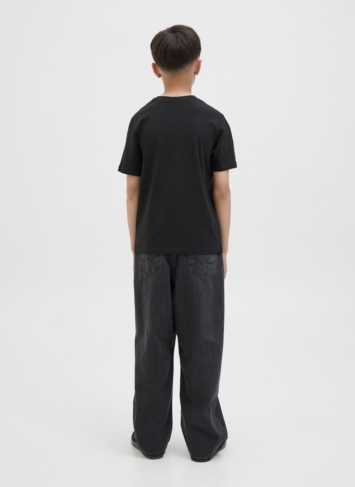 Jack & Jones Junior Kids Jorcanggu Crew Neck T-Shirt - Image 2