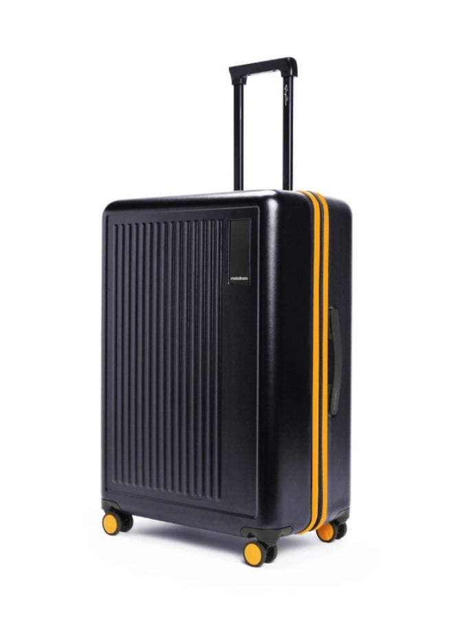 Mokobara MOKOBARA The Transit Check-in Large Luggage Polycarbonate 8 Spinner Wheel Trolly Hardsided Suitcase With Built In Tsa Lock Travel Suitcase (Black) 