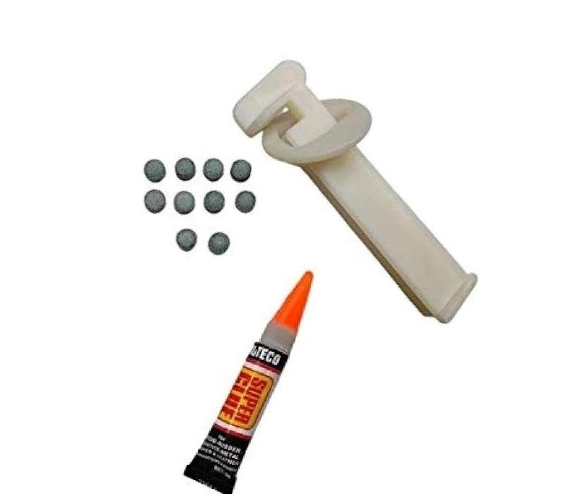 Billiard and Pool 9mm L.P.A Grade Cue Tip 10 Pieces + 1 Piece Glue + 1 Piece Tip Repair
