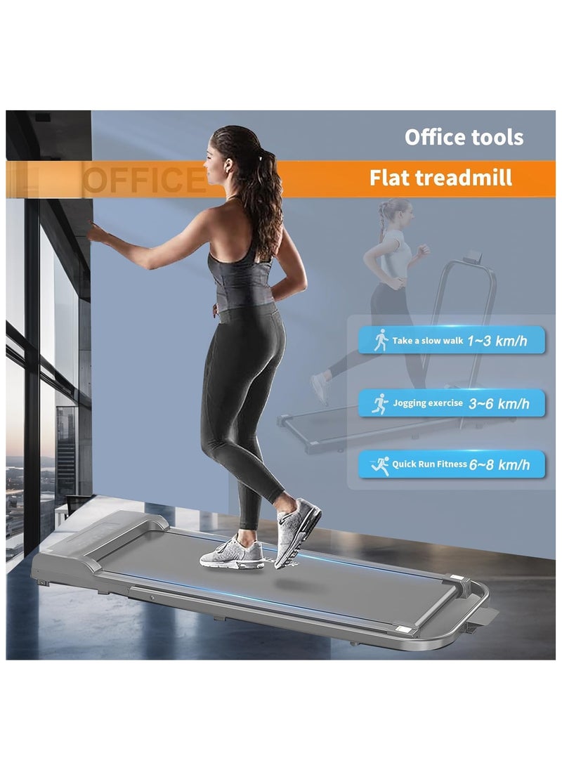 Upgraded Walking Pad Treadmill, Smart Walking Pad, Quiet Under Desk Treadmill for Home Use, Remote Control & App-Enabled, No Assembly Required, Fitness Data Recording