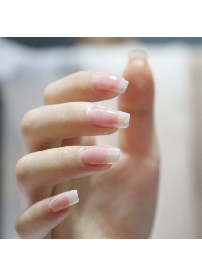 FZANEST Gel Nail Polish,Summer Color Yellow Nail Art Gel Polish Soak Off LED UV (Pastel Pink) - Image 3
