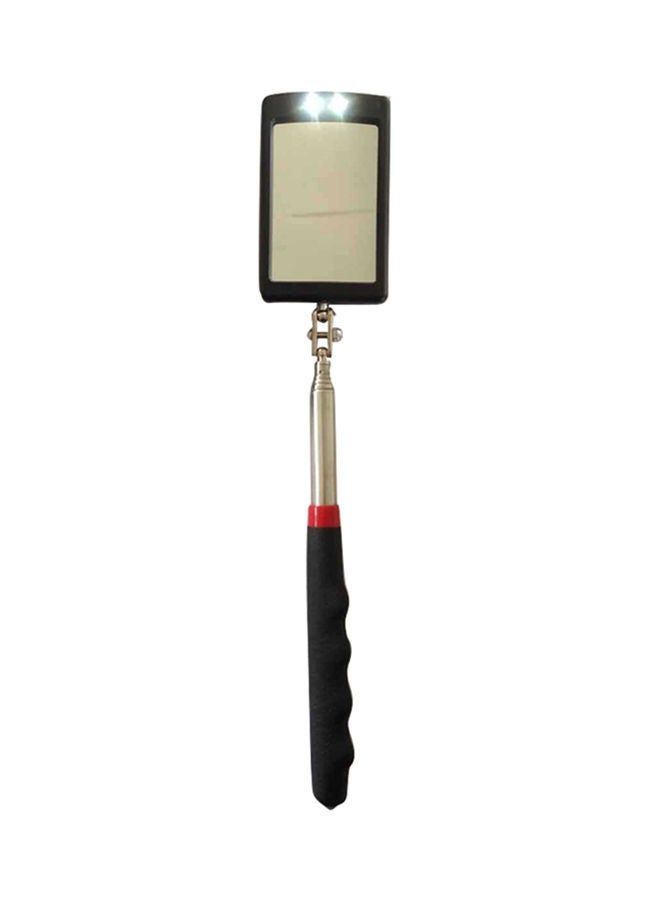 NIBEMINENT LED Inspection Mirror Extending Car Chassis Angle View Tool Black 20 x 20centimeter - Image 1