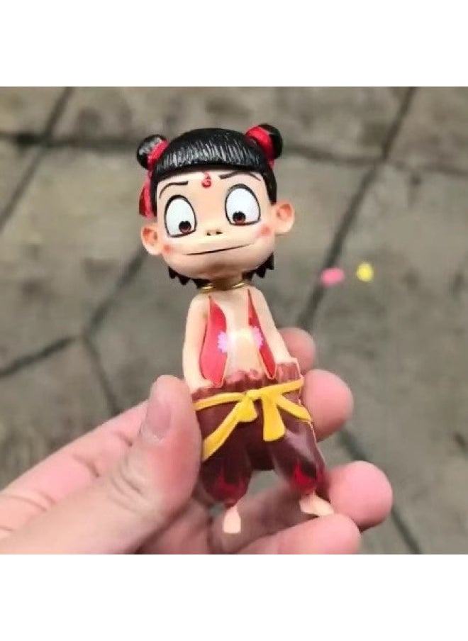 Shake Tone With Shake Head Which Doll Press Head To Face Doll Expression Package Ornaments Trendy Play Doll Toy-Specifications:Shaking Head Doll Nezha (without Lights) (expression Is Random)  - Image 3