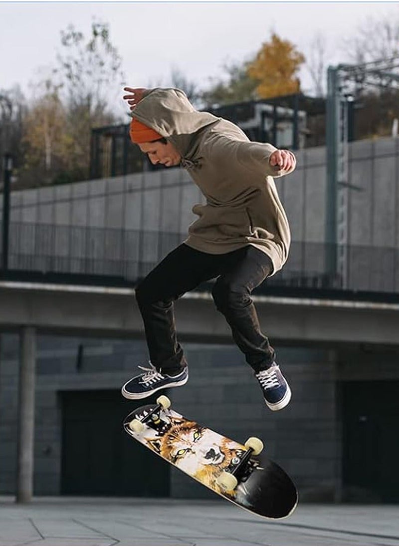 AVENGERS - Double Kick Standard Skate Board 31 x 8 Inch, High Quality 7 Layer Canadian Maple Concave Deck Professional Skateboard Ideal for All Level Skaters, Beginners, Experts, Suitable For Boys And Girls - Image 1