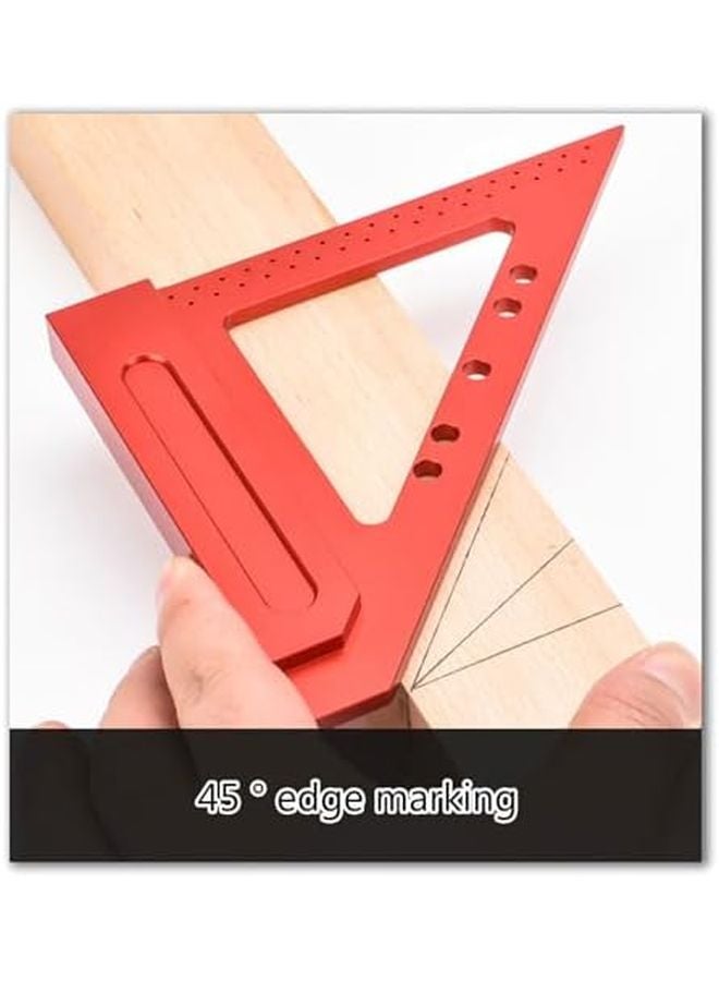 22 5 30 45 67 5 Degree Triangle Ruler Woodworking Square Protractor Measuring Tool - Image 5