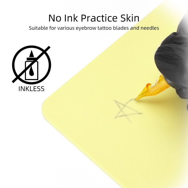 Tattoo Practice Skin 3mm Thick Safe Durable Fake Skin - No Ink Required Silicone Practice Skin for Beginners Professional Artists Training Teaching - Image 3