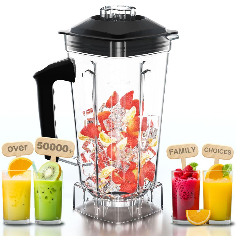 WantJoin Blender Cup ONLY for WantJoin 200D Ice BlendersSpare pitcher for Mechanical blender and Digital display blender Plastic