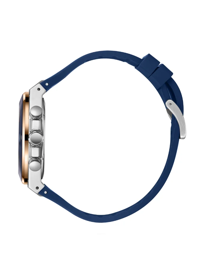 Slazenger Dark Blue Men's Silicone Multifunction Watch SL.9.2557.2.04 - 44 mm for Men | Best Price UAE