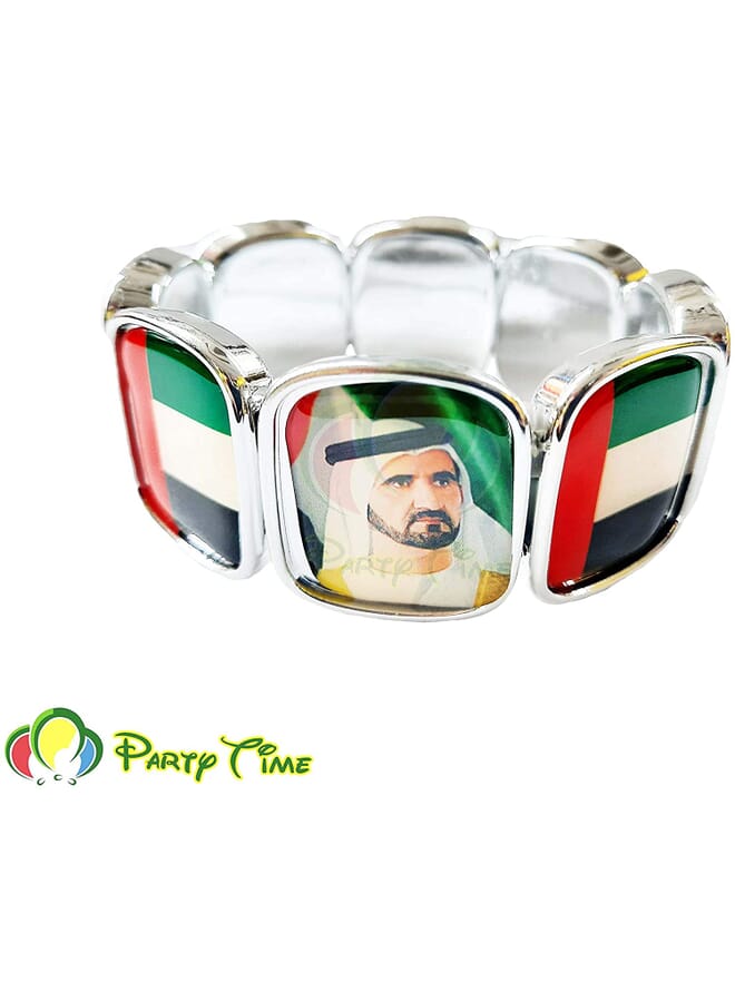 Party Time 1Pc Plastic Beads Bracelet For Men Women Children For National Day Of The Uae - Image 1
