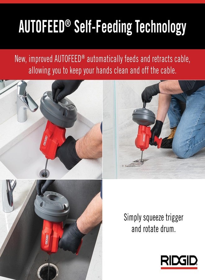 ريدجيد أداة تنظيف المصارف RIDGID 80168 EZ Spin™ للأحواض والدُشات والمغاسل، مع خاصية التغذية التلقائية وكابل MAXCORE - Image 5