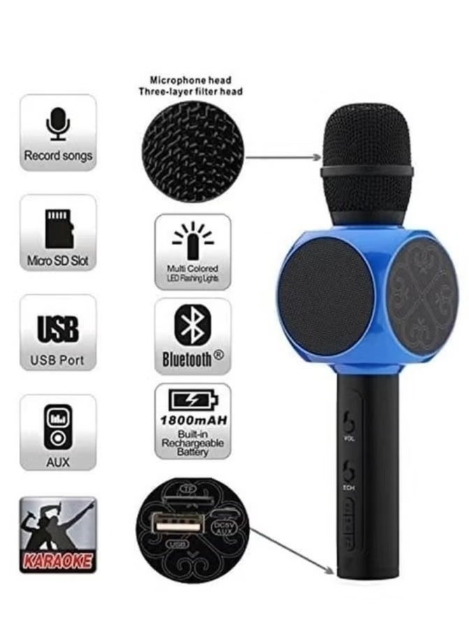 Gold Wireless Bluetooth Karaoke Microphone – Rechargeable, Built-in Speaker, Compatible with iOS & Android for Parties & Singing - pzsku/Z73949AF153A67B0CA5DAZ/45/1741162920/827d71d9-9465-4756-8a85-bc7ea58f0a53