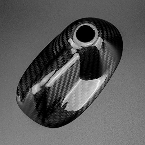 AIRSPEED Shark Fin Antenna Cover Carbon Fiber Car Radio Signal With Adhesive Base for Mini Cooper R55 2007-2014, R56 2006-2013, Style B (Black) - Image 5