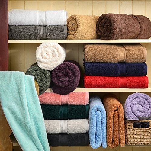 Superior Egyptian Cotton Pile Face Towel/Washcloth Set of 6, Ultra Soft Luxury Towels, Thick Plush Essentials, Absorbent Heavyweight, Guest Bath, Hotel, Spa, Home Bathroom, Shower Basics, Toast - Image 3