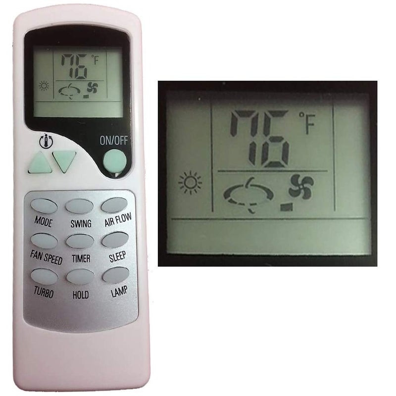 Replacement for Quietside Amcoraire Duo Air Conditioner Remote Control ModelPart Number ZHFLT01