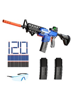 Automatic Sniper Rifle Toy Gun for Nerf Battles – Electric Motorized Foam Blaster with 120 Bullets & 2 Magazines – High-Powered Toy Gun for Kids Ages 6-12 – Perfect Birthday Gift for Boys & Girls