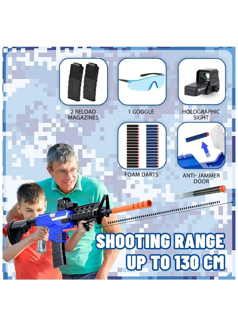 Generic - Automatic Sniper Rifle Toy Gun for Nerf Battles – Electric Motorized Foam Blaster with 120 Bullets & 2 Magazines – High-Powered Toy Gun for Kids Ages 6-12 – Perfect Birthday Gift for Boys & Girls - Image 1