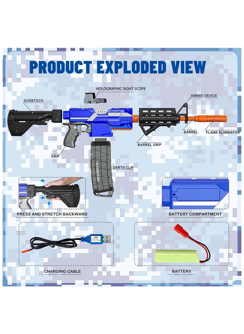 Generic - Automatic Sniper Rifle Toy Gun for Nerf Battles – Electric Motorized Foam Blaster with 120 Bullets & 2 Magazines – High-Powered Toy Gun for Kids Ages 6-12 – Perfect Birthday Gift for Boys & Girls - Image 1