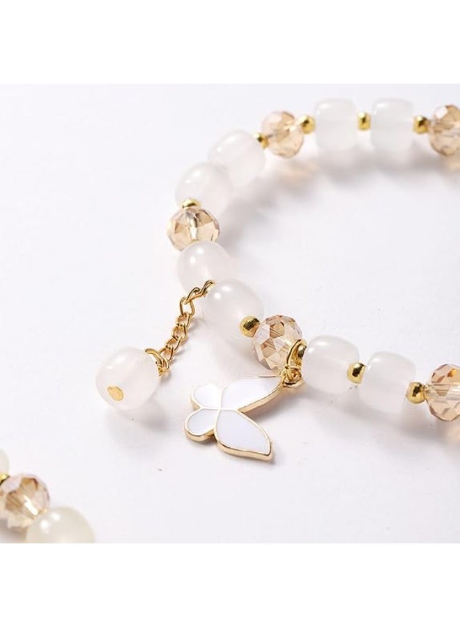 Goolsky سوار مرن بتصميم فراشة مزين بالخرز للنساء، مجوهرات يدوية بتصميم حيواني - Image 3