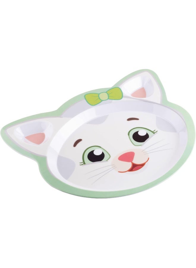 أس سي أس دايركت Daniel Tiger Mealtime Feeding Plates - Set of 4, Cute Dishes for Kids w/ Daniel Tiger, Trolley, Katerina Kitty Cat  Elaina - Image 5