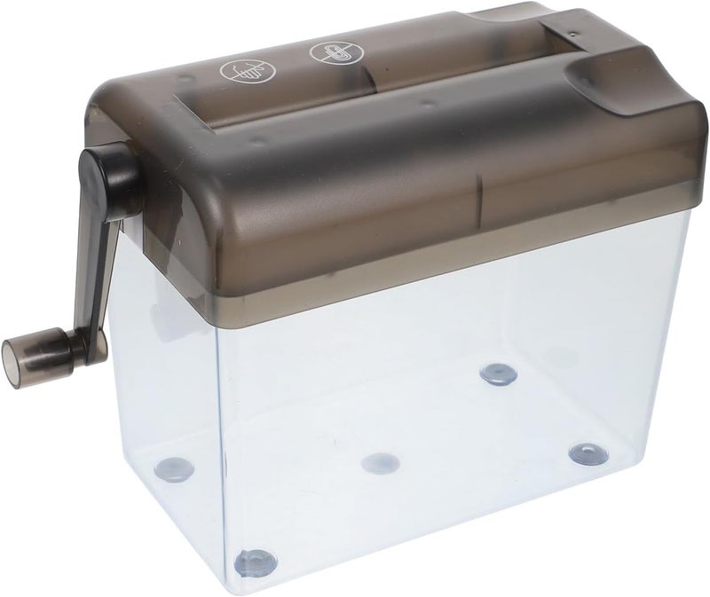 Zerodeko Manual A6 Paper Shredder Hand-Operated Mini Desktop Office Paper Cutting Tool Portable Home Document Shredder for Receipts and Notes - Image 1