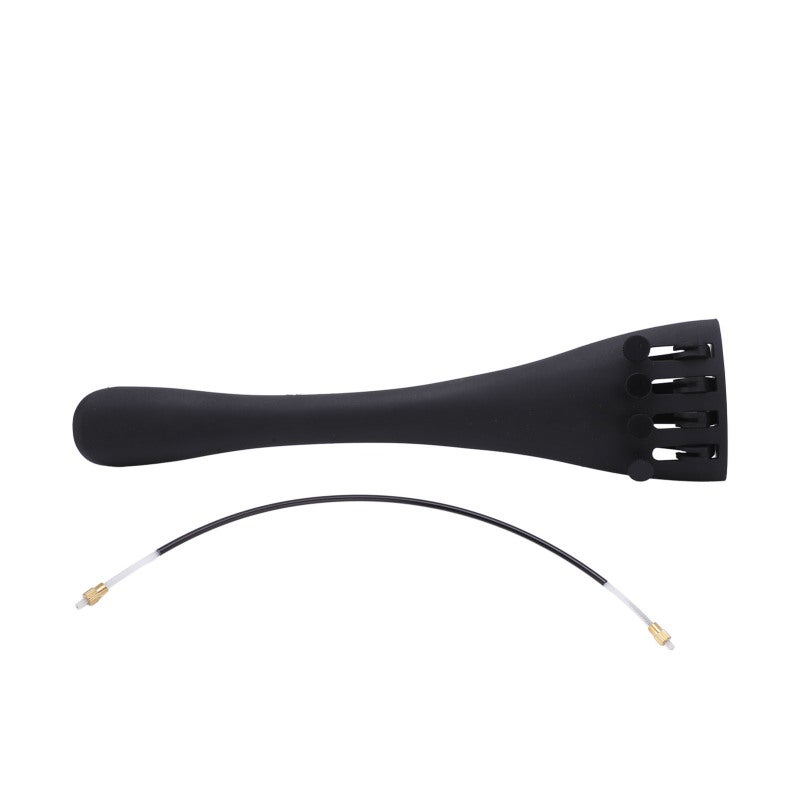 4/4 Cello Tailpiece: Carbon Fiber Lightweight 4-Tuner Design - Durable Nylon Tail Gut Replacement Cello Parts for 4/4 Size Cello Maintenance And Upgrade - Image 1