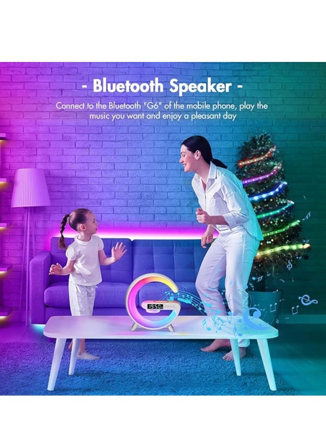 Generic - Wireless Smart Bluetooth Speaker with LED Adjustable Ambience Light - Image 1