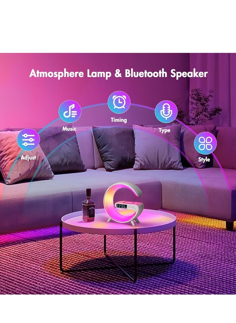 Generic - Wireless Smart Bluetooth Speaker with LED Adjustable Ambience Light - Image 1