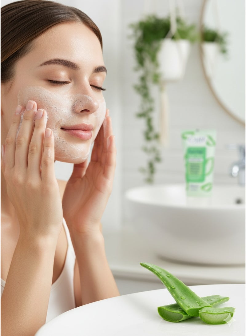 Care & More Facial Cleanser for Oily Skin with Aloe Vera – Oil Control & Gentle Cleansing – 150ml - Image 3