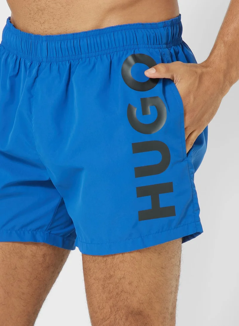 HUGO Logo Printed Shorts