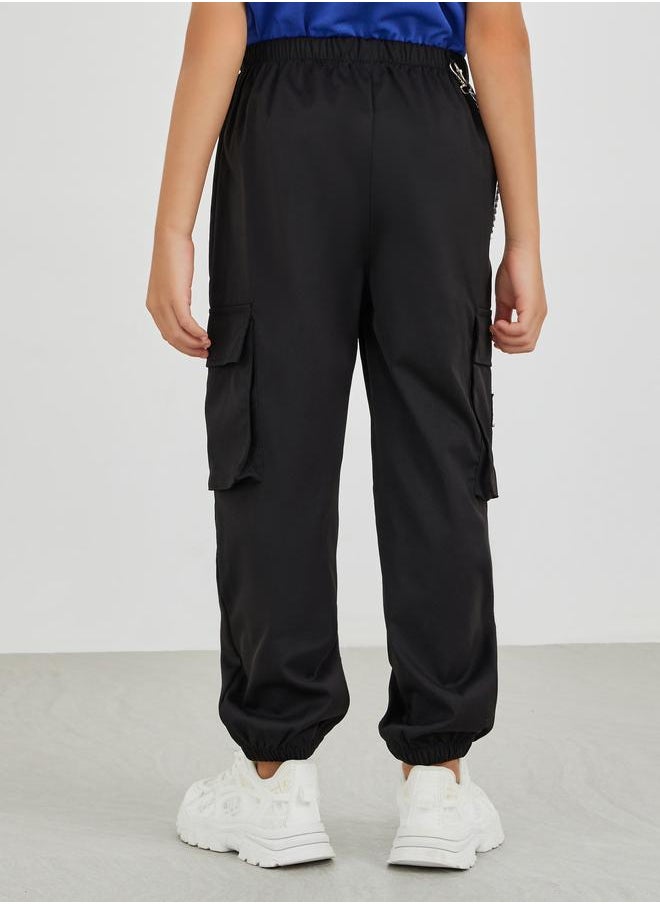 Styli Styli Printed Regular Fit Cargo Pants  - Image 4