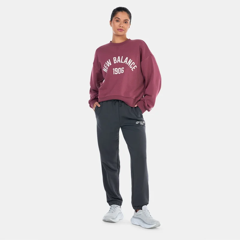 New Balance Women's Essentials Varsity Fleece Crew Sweatshirt