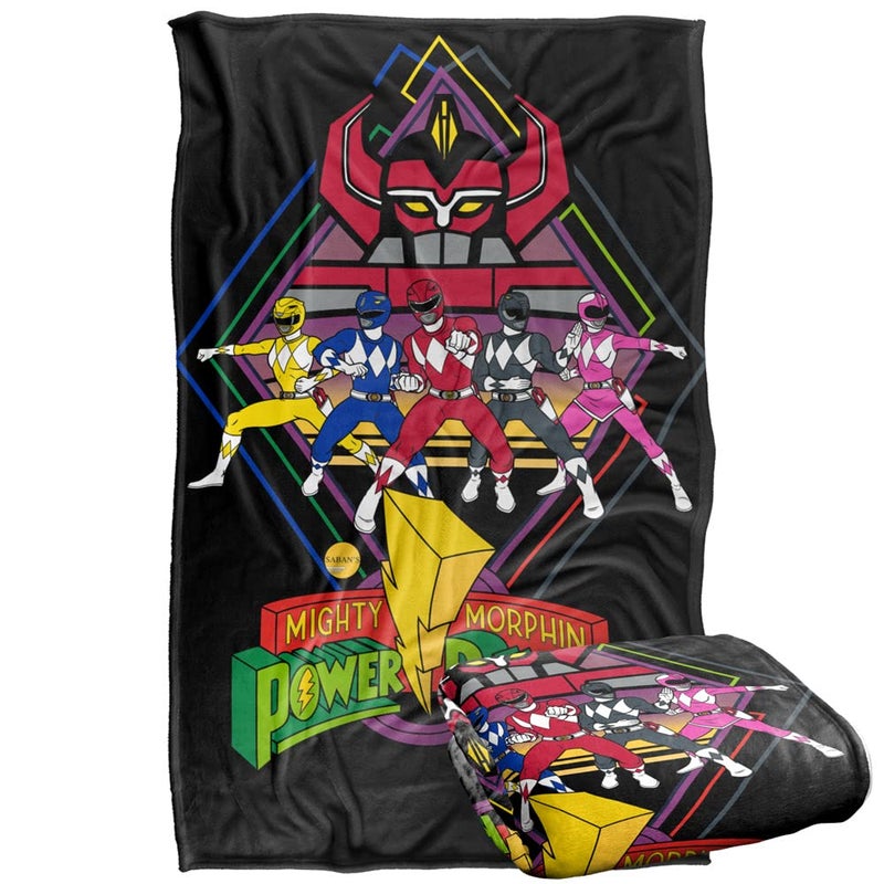 Power Rangers Megazord Rangers Silky Touch Super Soft Throw Blanket 36 x 58