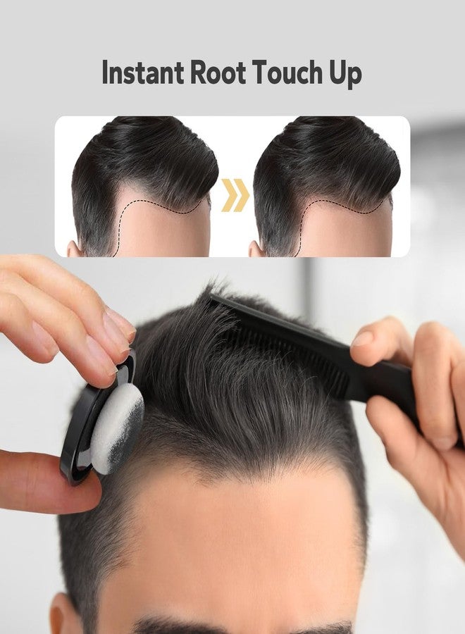 StyleShark Hairline Powder for Women & Men - Stain-Proof Root Touch Up for Thinning Hair, Sweatproof, Quick Cover Up (Black) - Image 2