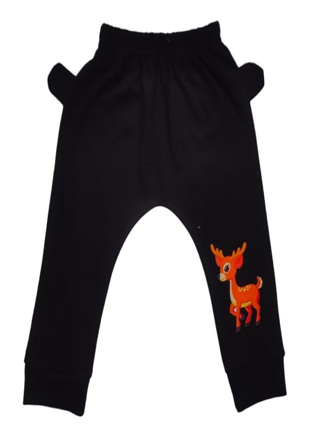 RCW Kids Baby Pants Cotton Pants Ear Design Soft Lower Payjama Leggings Regular Fit Bottom Ribs Comfortable Sleepwear Toodler Lounge Pant Pant for Boys & Girls (Pack of 5) (3-4 Year) Multicolour - Image 5