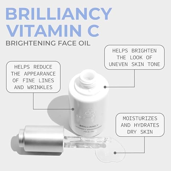 COSMEDIX Brilliancy Vitamin C Brightening Face Oil for Women & Men - Hydrating Facial Oil for Dark Spots & Uneven Skin Tone - Ultra-Nourishing Facial Skin Care Products, Moisturized & Natural Glow - Image 2