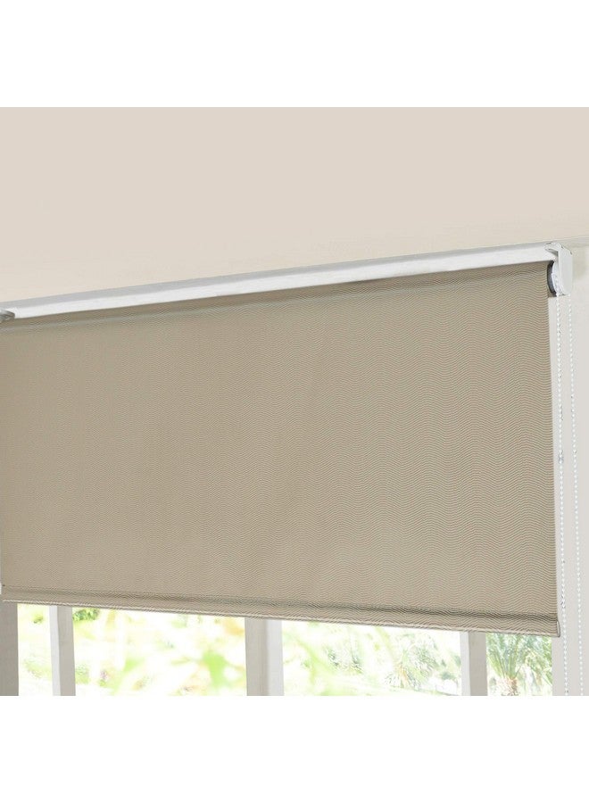 Deco Window 100% Blackout Roller Blinds for Windows (42 Inch W X 84 Inch H, Dark Beige) Sun, UV Protection & Glare Resistant for Home & Office - Image 2
