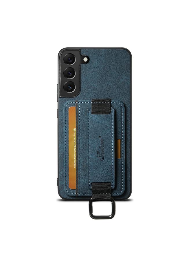 The Bros Case For Samsung Galaxy S24+ 5G H13 Litchi Leather Wrist Strap Wallet Back Phone Case