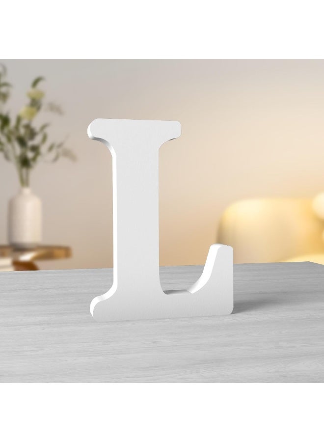 TPGP White Wood Letters - 6 Inch Unfinished Decorative Standing Letters for Wall Decor and Craft - Adult and Children's Names - Image 1