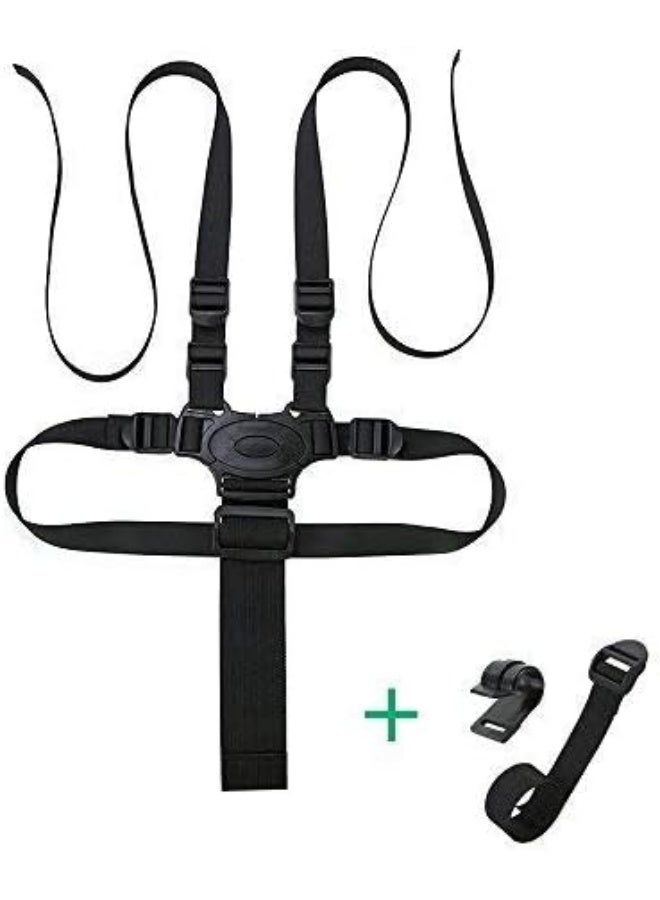 Topwon 5 Point Harness Baby Chair Stroller Safety Belt Pram Buggy Strap for Children High Chair/Pushchair/Booster Replacement - Image 1