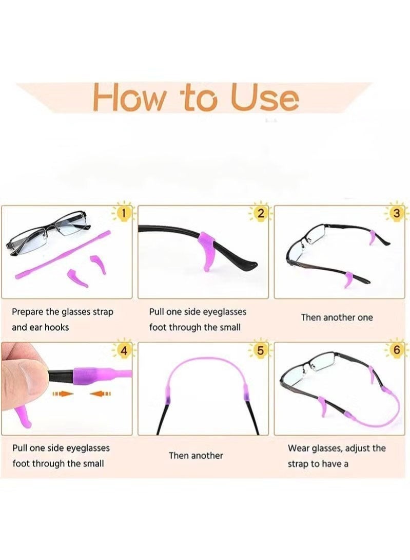 NIBEMINENT Anti-Blue Light Blocking Glasses Kids with Two Glasses StrapsAnti Glare Eyestrain UV TV Phone Children Silicone Safety Eyewear for Boys and Girls Age 3-12 - Image 3